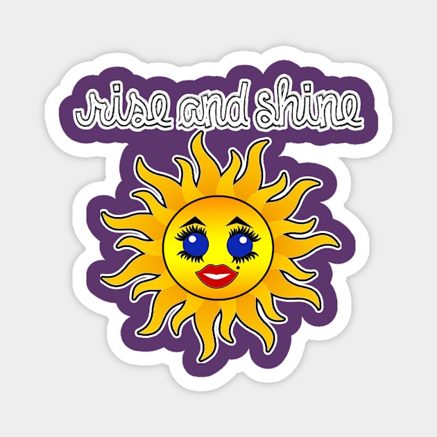 Rise and Shine Kawaii Sun Magnet by artbyomega