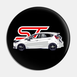 Ford Fiesta ST Oxford White Racing Pin