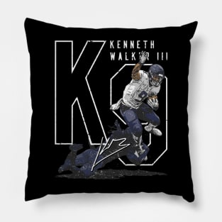 Kenneth Walker III Seattle Hurdle Pillow