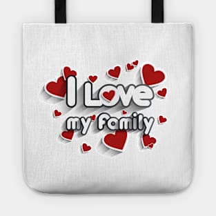 I Love My Family, F is for Family Tote