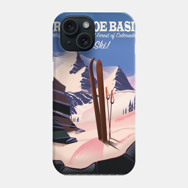 Arapahoe Basin Ski poster Phone Case by nickemporium1