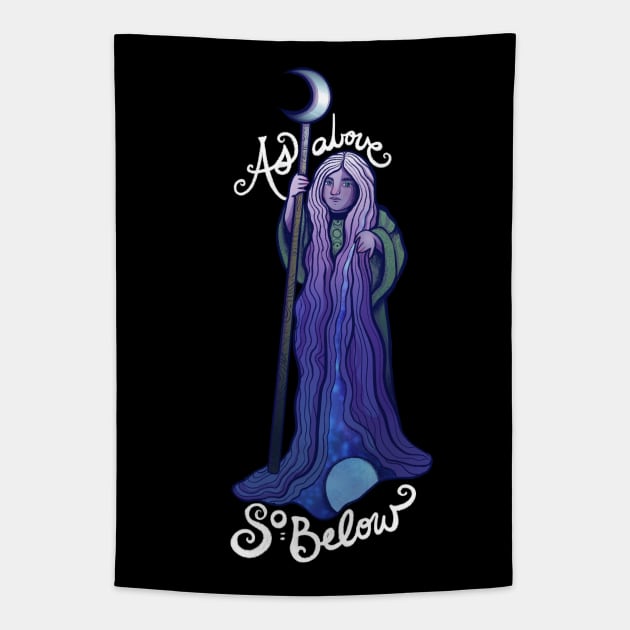 As Above so Below Tapestry by bubbsnugg