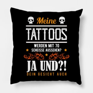 Tattoo Saying In German Word - v7 Pillow