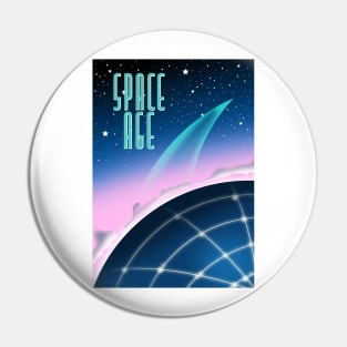 1980s space race poster Pin