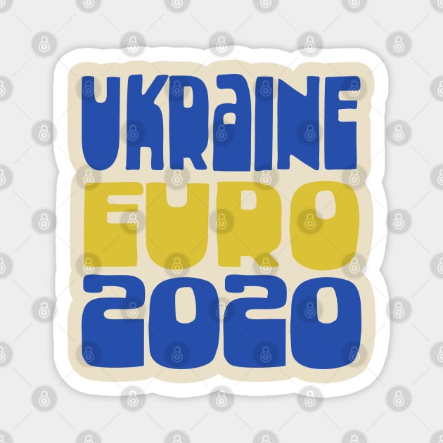 Ukraine / Euro 2020 Football Fan Design Magnet by DankFutura