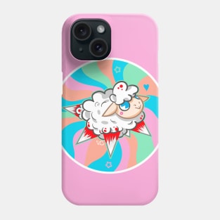 trippy drippy - Cute dark animal sheep Phone Case