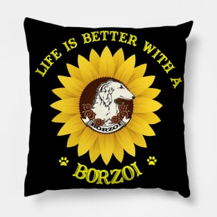 Borzoi Lovers Pillow