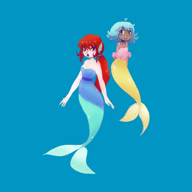 Two Mermaids by saradaboru