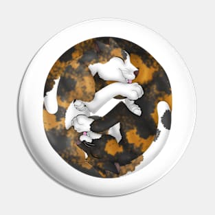 Yin-Yang Cats: Tortoiseshell Pin