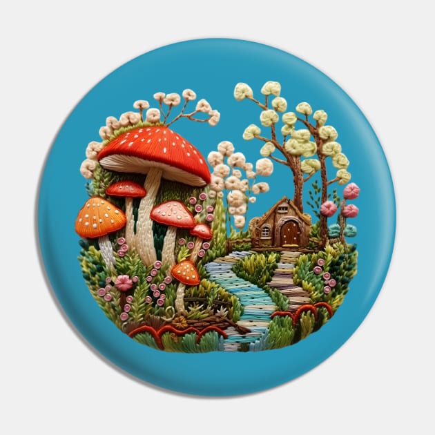 Fairy Glen, Cool Iron on Patches, Embroidered 2 - Fairy - Pin