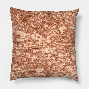 Molten copper coloured abstract background Pillow