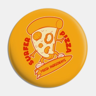 Surfer Pizza Pin