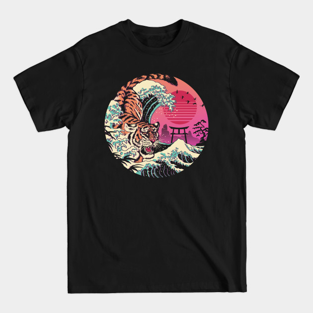 Discover Rad Tiger Wave - Retro Wave - T-Shirt