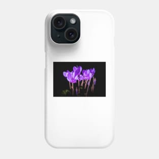 Cyclamen hederifolium flowering Phone Case