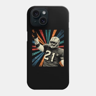 DeionSanders is an football coachand baseball player - vintage art Phone Case