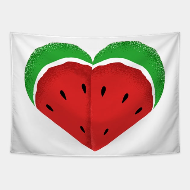 Watermelon love Tapestry by ya studio