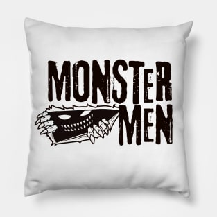 Monster Men Black Logo Pillow