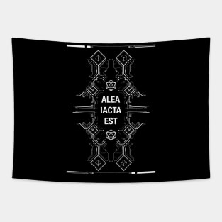 Futuristic Alea Iacta Est The Die Has Been Cast Tapestry