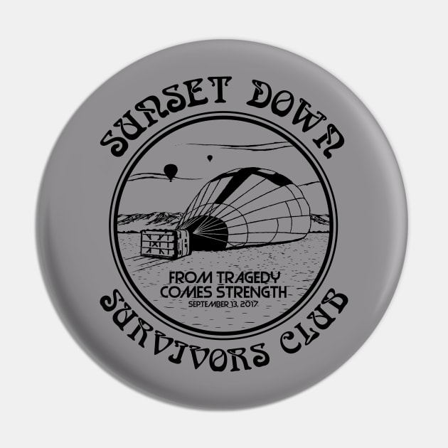 Sunset Down Pin by ElicitShirts