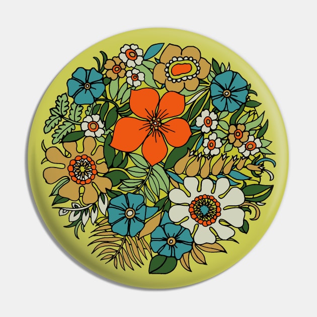 70s Plate Pin by zeljkica