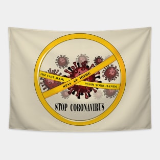 Stop Coronavirus Tapestry