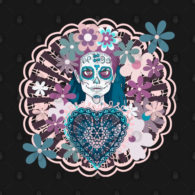 Z-Girl: Dreams of La Catrina. Cut Paper Lace No. 5 Variation by SwagOMart