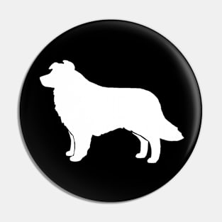 Border Collie Silhouette Pin