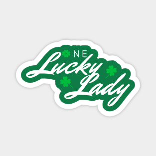 One Lucky Lady | Saint Patrick's Day Funny Cute Gift For Her Magnet