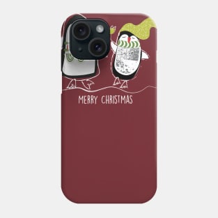 Holiday penguins Phone Case