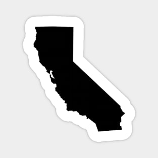 California map in black Magnet