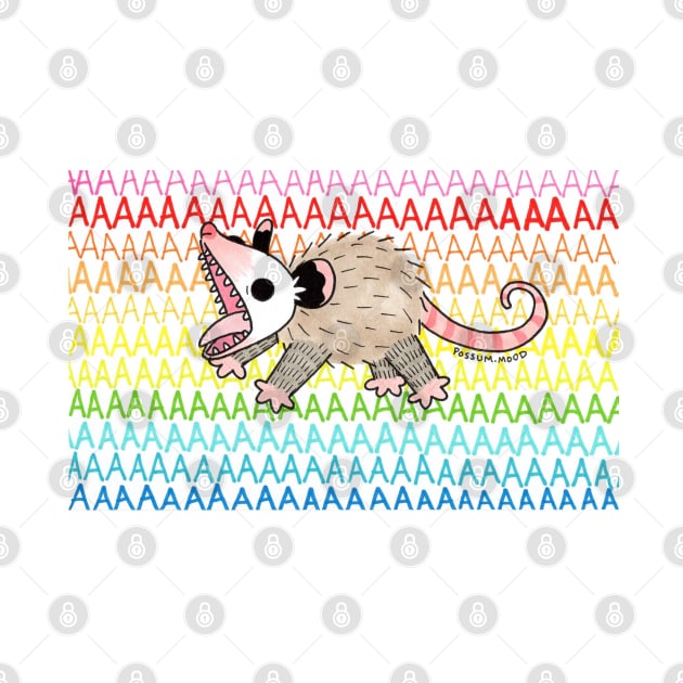 Rainbow scream by Possum Mood