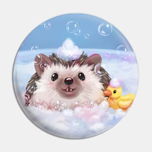 Hedgehog Bath Time Pin