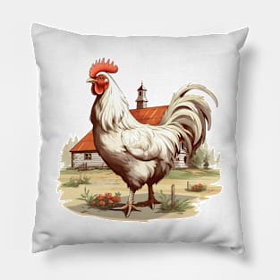 Colorful Rooster Pillow