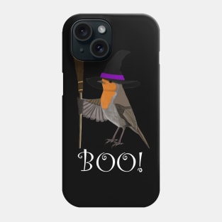 Robin Witch Bird Funny Halloween Ornithologist Gift Phone Case