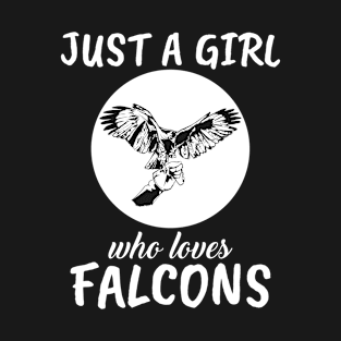 Just A Girl Who Loves Falcons T-Shirt