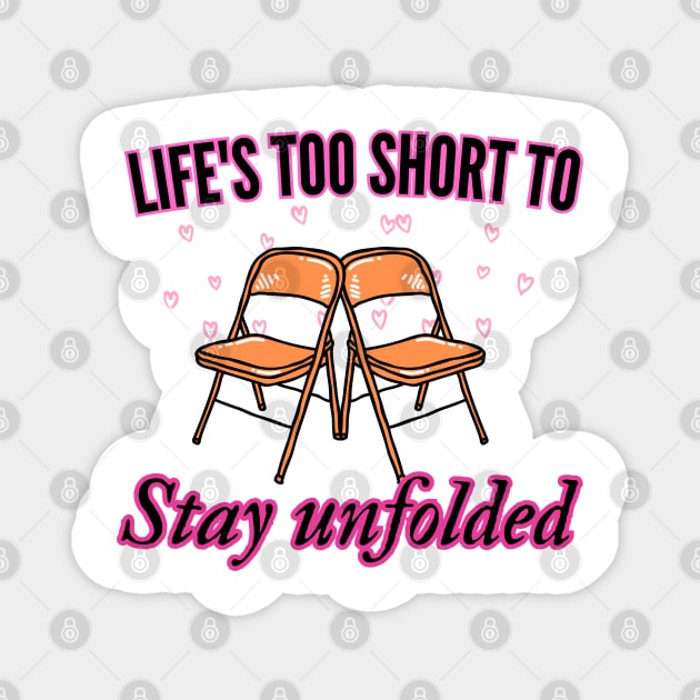 folding chair Magnet by designfurry 