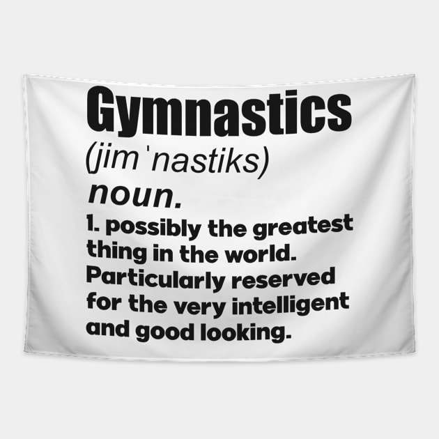 Gymnastics girl coach gift. Perfect present for mother dad friend him or her Tapestry by SerenityByAlex