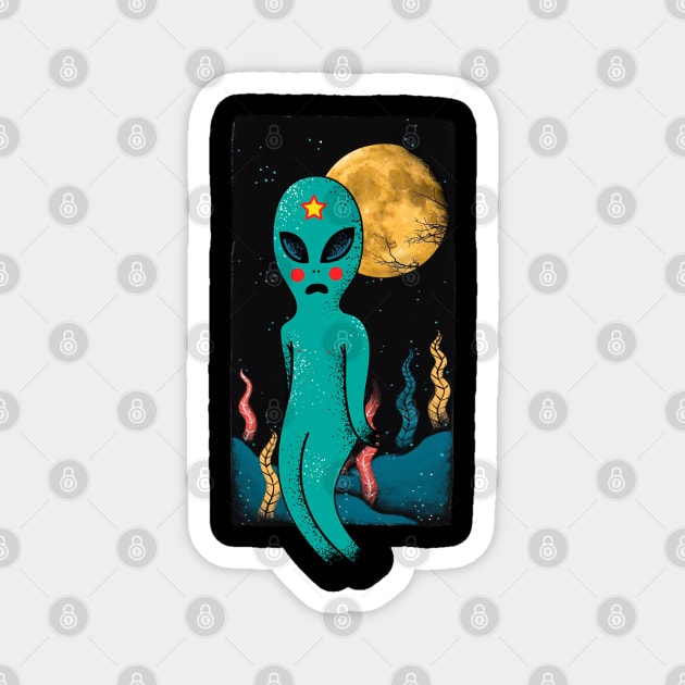 alien moonlight Magnet by OniSweet