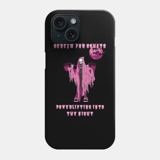 Scream For Squats. Powerlifting Into The Night Phone Case
