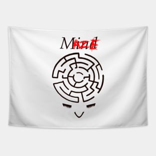 Mental maze Tapestry