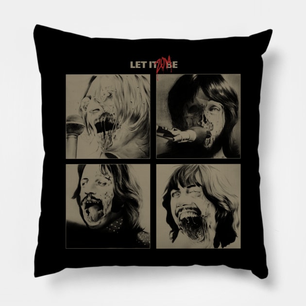 let it zombie Pillow by Verso