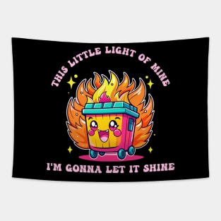 Dumpster fire Tapestry