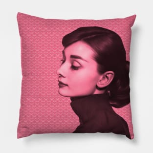 Pink Audrey Hepburn Pillow