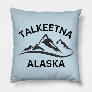 Talkeetna Alaska Mountains Souvenir Pillow