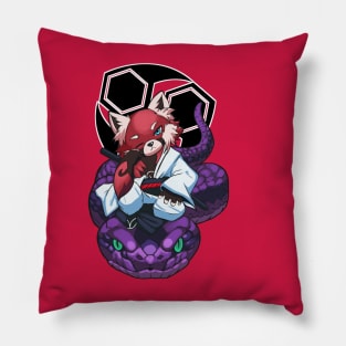 Red Panda Snake Charmer Pillow