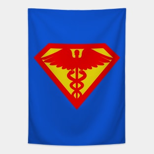 Super Nurse Logo Tapestry