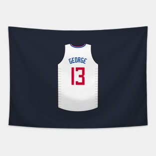 Paul George Los Angeles Jersey Qiangy Tapestry