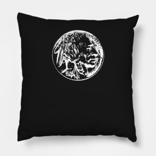 Indian head coin tshirt - ideal for coin collectors Pillow