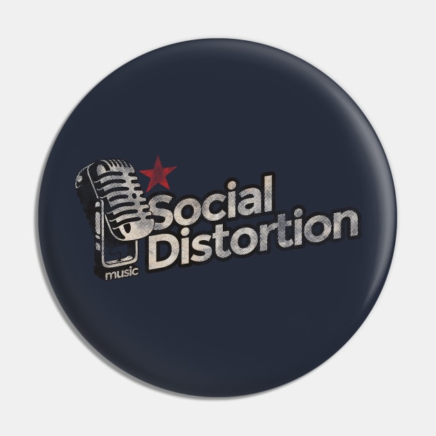 Social Distortion Vintage Pin by G-THE BOX