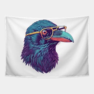 Specs & Squawks: The Brainy Bird Tapestry